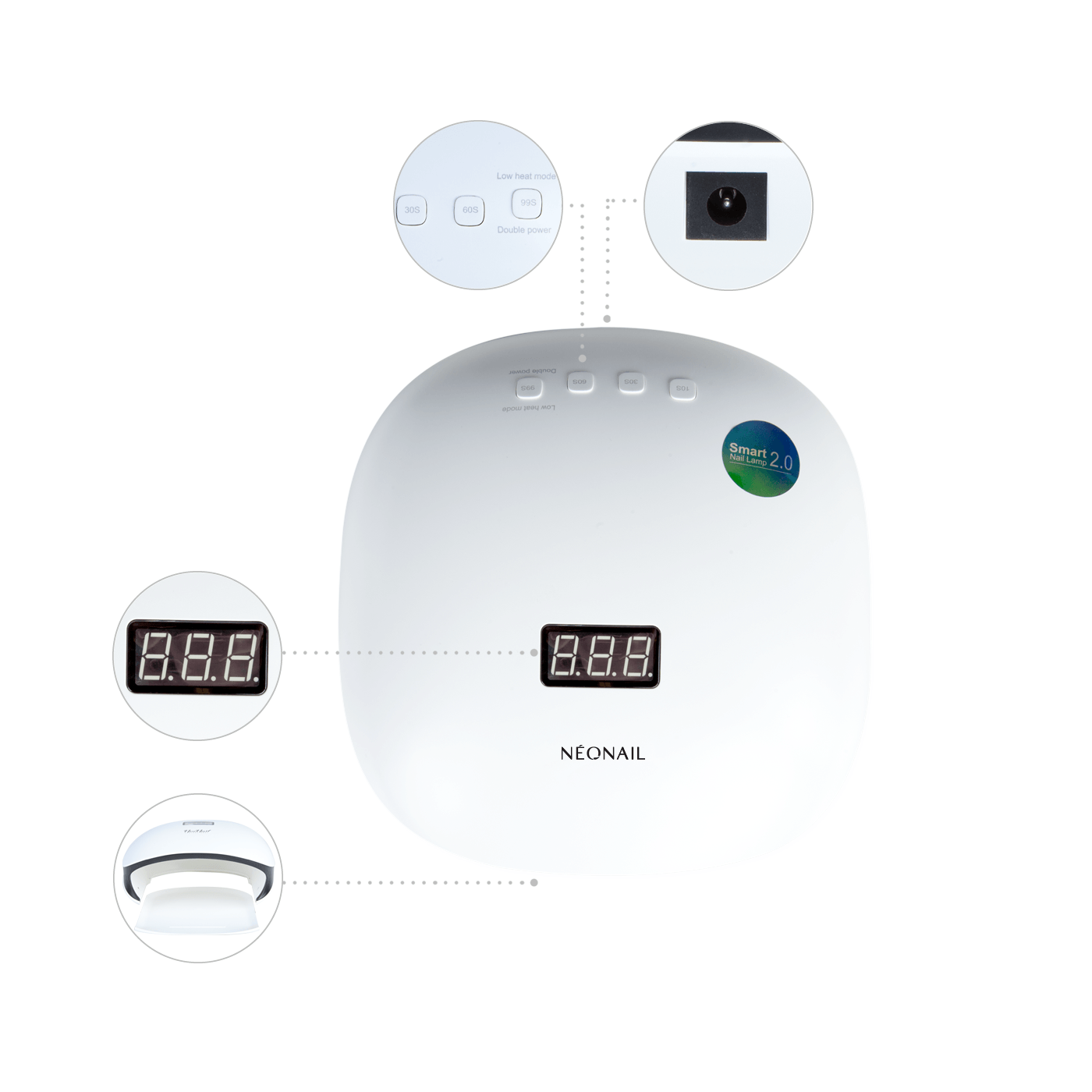 Lampada LED 36W/48 LCD Display